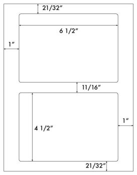 PL1200 2 up Shipping Labels - use with Stamps.com